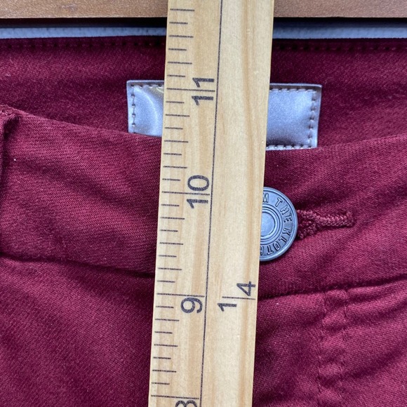 Kut from the Kloth Meg High Rise Fab Ab Wide Leg Maroon Denim Jeans Size 0 New - Picture 9 of 16